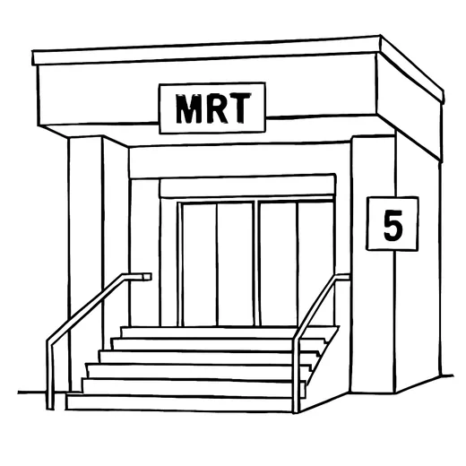 The entrance to the MRT station