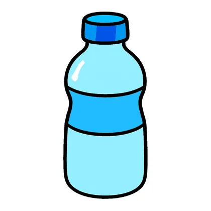 A water bottle