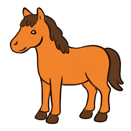 A horse