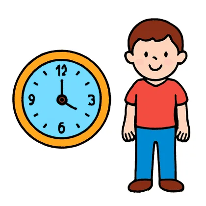 At half past six