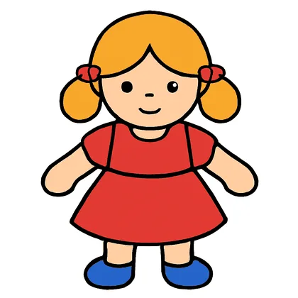 A doll in a dress