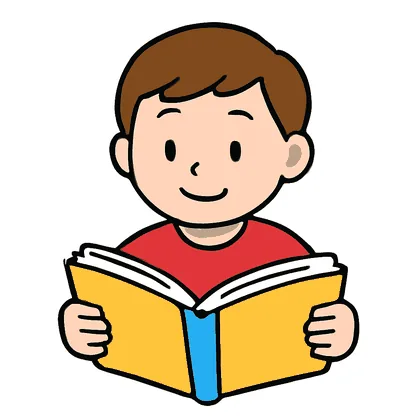 Reading a book